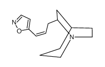 5-[3-(1-azabicyclo[3.2.2]nonan-7-yl)prop-1-enyl]-1,2-oxazole结构式