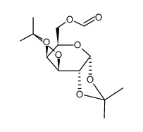 6-O-formyl-1,2:3,4-di-O-isopropylidene-α-D-galactopyranose Structure