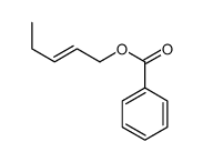 (Z)-pent-2-en-1-yl benzoate结构式