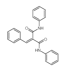 2-benzylidene-N,N-diphenyl-propanediamide结构式