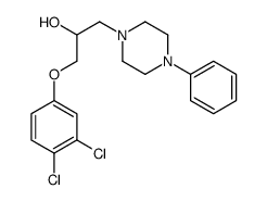 α-[(3,4-Dichlorophenoxy)methyl]-4-phenyl-1-piperazineethanol结构式