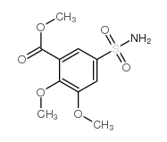 methyl 2,3-dimethoxy-5-sulphamoylbenzoate结构式