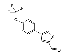 4-[4-(trifluoromethoxy)phenyl]thiophene-2-carbaldehyde Structure