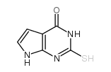 2-疏基-7h-吡咯并[2,3-d]嘧啶-4-醇结构式