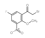 2-bromo-1-(5-fluoro-2-methoxy-3-nitrophenyl)ethanone结构式