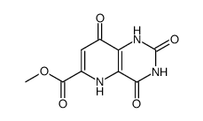 6-carbomethoxy-2,4,8-trioxopyrido[3,2-d]pyrimidine结构式