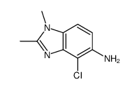 1H-Benzimidazol-5-amine,4-chloro-1,2-dimethyl-(9CI) structure