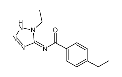 Benzamide, 4-ethyl-N-(1-ethyl-1H-tetrazol-5-yl)- (9CI) Structure