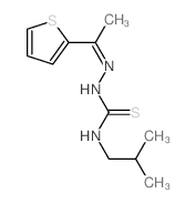 3-(2-methylpropyl)-1-(1-thiophen-2-ylethylideneamino)thiourea结构式