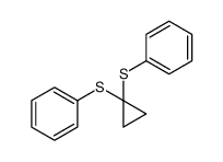 (1-phenylsulfanylcyclopropyl)sulfanylbenzene Structure