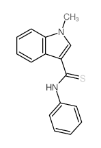 1H-Indole-3-carbothioamide,1-methyl-N-phenyl- structure