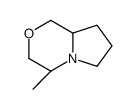 1H-Pyrrolo[2,1-c][1,4]oxazine,hexahydro-4-methyl-,(4S,8aS)-(9CI) Structure