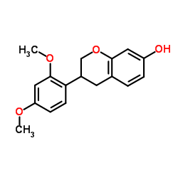 3-(2,4-二甲氧基苯基)-3,4-二氢-2H-1-苯并吡喃-7-醇图片