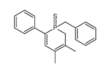 1-benzyl-3,4-dimethyl-6-phenyl-1,2-dihydro-phosphinine 1-sulfide Structure