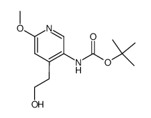 tert-butyl [4-(2-hydroxyethyl)-6-methoxypyridin-3-yl]carbamate Structure