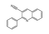 2-phenylquinoline-3-carbonitrile结构式