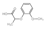 2-(2-methoxyphenoxy)propanoic acid结构式