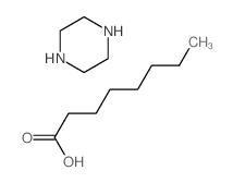 octanoic acid,piperazine结构式