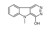5-methyl-3H-pyridazino[4,5-b]indol-4-one结构式