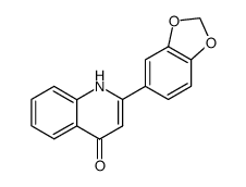 2-(3,4-methylenedioxyphenyl)-1,4-dihydro-4-oxoquinoline结构式