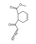 2-diazonio-1-[(1S,6R)-6-methoxycarbonylcyclohex-3-en-1-yl]ethenolate结构式