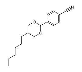 4-(5-hexyl-1,3-dioxan-2-yl)benzonitrile Structure