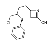 4-(4-chloro-3-phenylsulfanylbutyl)azetidin-2-one结构式