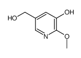 3-Pyridinemethanol, 5-hydroxy-6-methoxy- (9CI) Structure