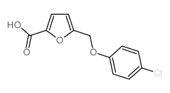 呋喃-2-羧酸,5-(4-氯苯氧基甲基)-结构式