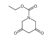 ethyl 3,5-dioxopiperidine-1-carboxylate结构式