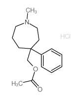 (1-methyl-4-phenyl-azepan-4-yl)methyl acetate结构式