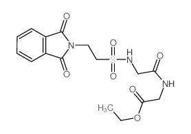 Glycine,N-[N-[(2-phthalimidoethyl)sulfonyl]glycyl]-, ethyl ester (6CI,8CI) picture