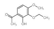 1-(3-ethoxy-2-hydroxy-4-methoxy-phenyl)ethanone structure