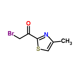 2-bromo-1-(4-Methylthiazol-2-yl)ethanone structure