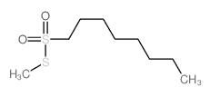 1-Octanesulfonic acid, thio-, S-methyl ester structure