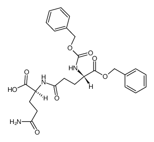 benzyloxycarbonyl-α-benzyl-γ-L-glutamyl-L-glutamine Structure