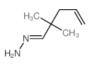 2,2-dimethylpent-4-enylidenehydrazine结构式