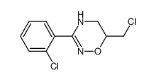 3-(2-chlorophenyl)-6-chloromethyl-5,6-dihydro-4H,1,2,4-oxadiazine Structure