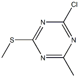 2-Chloro-4-methyl-6-(methylsulfanyl)-1,3,5-triazine Structure