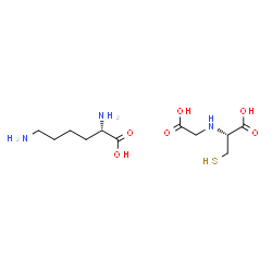 DL-lysine, compound with S-(carboxymethyl)-L-cysteine (1:1)结构式