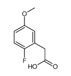2-(2-氟-5-甲氧基苯基)乙酸结构式