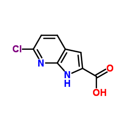 6-chloro-1h-pyrrolo[2,3-b]pyridine-2-carboxylic acid structure