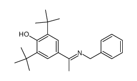 4-(1-(benzylimino)ethyl)-2,6-di-tert-butylphenol结构式