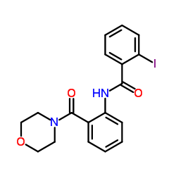 2-Iodo-N-[2-(4-morpholinylcarbonyl)phenyl]benzamide Structure