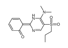 6-[6-(dimethylamino)-5-propylsulfonyl-1H-pyrimidin-2-ylidene]cyclohexa-2,4-dien-1-one Structure