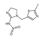 N-[1-[(2-iodo-1,3-thiazol-5-yl)methyl]-4,5-dihydroimidazol-2-yl]nitramide Structure