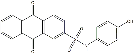 N-(4-hydroxyphenyl)-9,10-dioxo-9,10-dihydro-2-anthracenesulfonamide picture