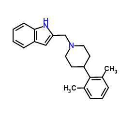 2-[[4-(2,6-dimethylphenyl)piperidin-1-yl]methyl]-1H-indole结构式