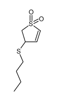 3-(butylthio)-2,3-dihydrothiophene 1,1-dioxide Structure