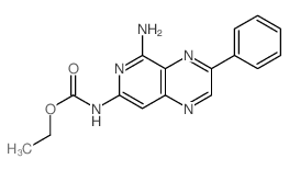 Carbamic acid,(5-amino-3-phenylpyrido[3,4-b]pyrazin-7-yl)-, ethyl ester (9CI) structure